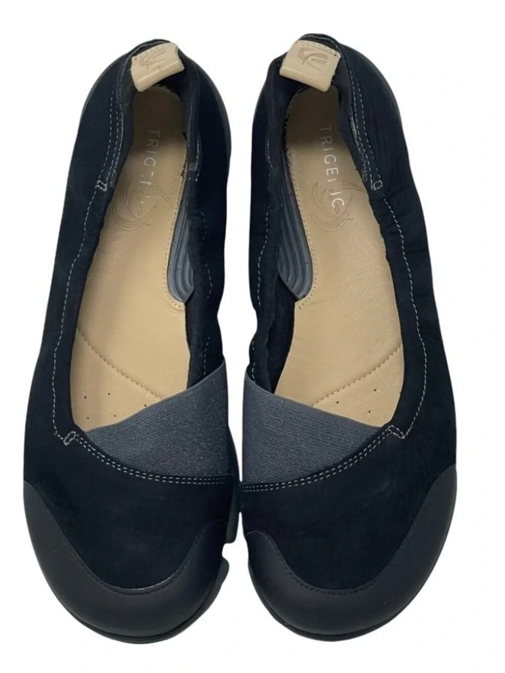 Clarks Trigenic Comfort Slip-On Loafer Nubuck Flats Size 8.5